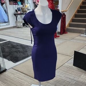 Diane Von Furstenberg Deep Blue Mini Dress